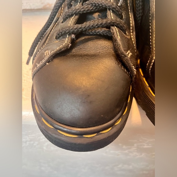 DR. MARTENS MEN'S 9352 BLACK GRUNGE COMBAT BOOTS - Picture 6 of 15